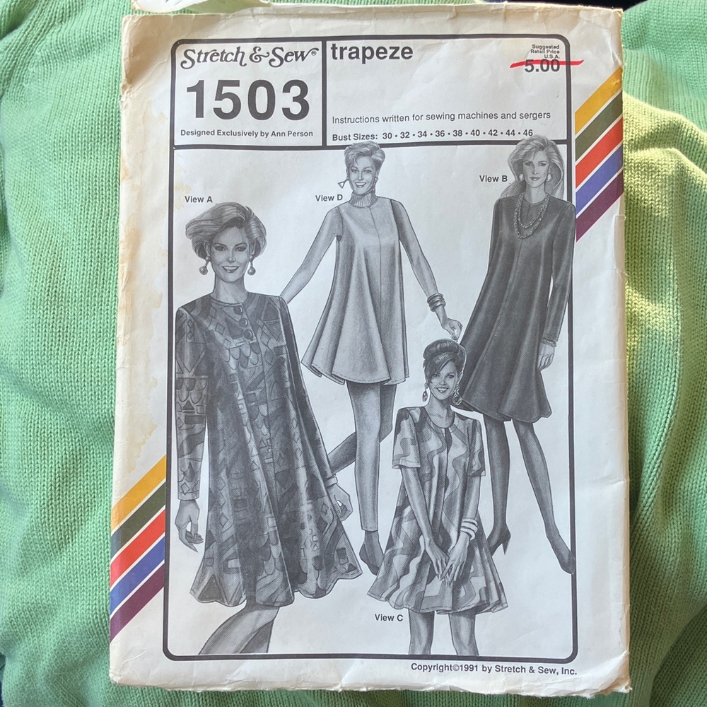 Women's Trapeze Midi Dress Pattern